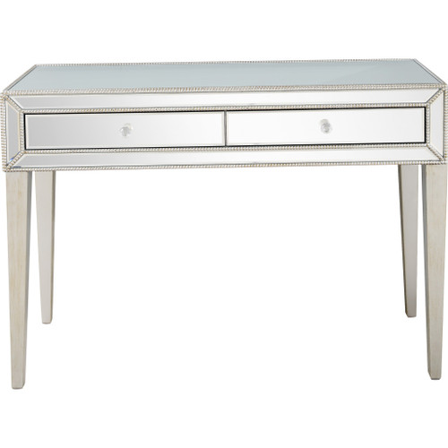 Silver Beaded Console Table (396814)