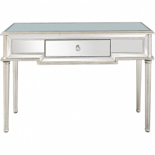 Silver Leaf Antiqued Console Table (396822)