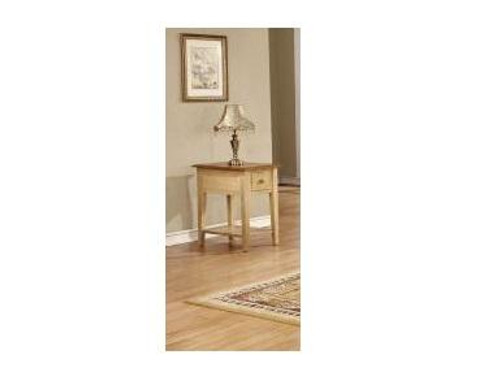 16" X 24" X 25" Two Tone Hardwood End Table (356165)