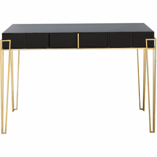 Black Mirrored Console Table (396838)