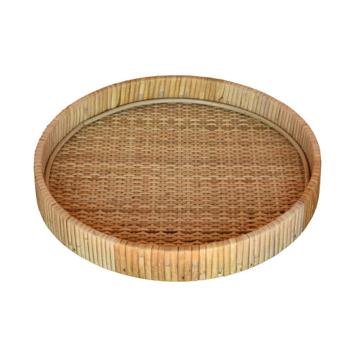Braided Bamboo Round Tray (397905)
