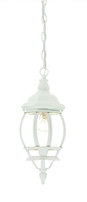 Chateau 1-Light Textured White Hanging Light (398000)