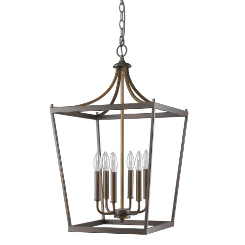 Kennedy 6-Light Oil-Rubbed Bronze Foyer Pendant (398083)