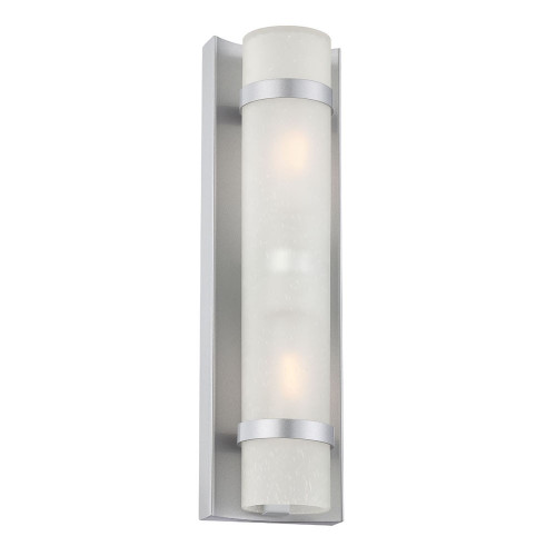 Apollo 2-Light Brushed Steel Wall Sconce (398549)