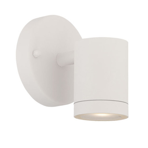 Integrated Led 1-Light Textured White Wall Light (398817)