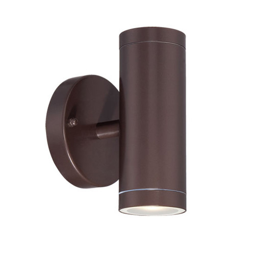 Integrated Led 2-Light Architectural Bronze Wall Light (398818)