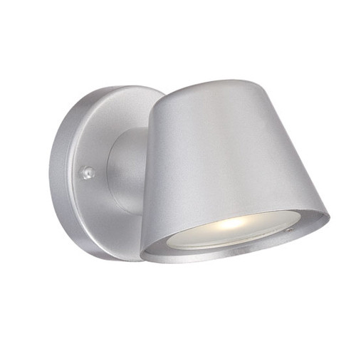 Integrated Led 1-Light Brushed Silver Wall Light (398822)