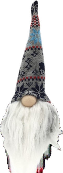 Winter Lodge Grey And Red Hanging Gnome (399326)