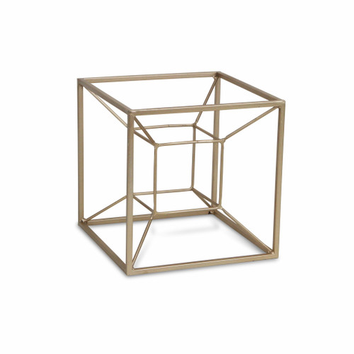 Jumbo Metal 3D Cube Decorative Sculpture (399637)