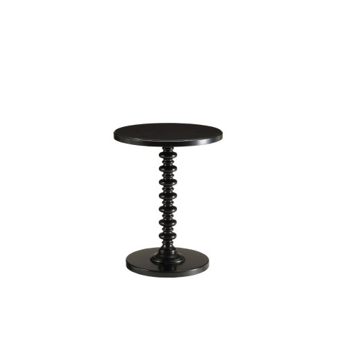 17" X 17" X 22" Black Solid Wood Leg Side Table (286293)