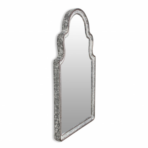 Vintage Curved Gray Wall Mirror (399693)