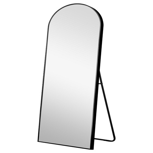 Petite Black Arched Standing Mirror (399782)