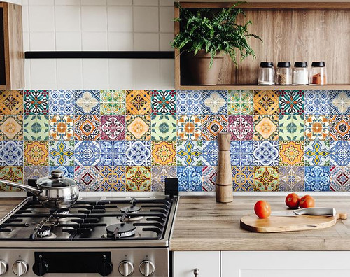6" X 6" Josephina Mutli Mosaic Peel And Stick Tiles (400367)