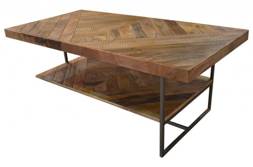 Rectangular Wooden Coffee Table With Storage (400859)