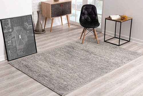 8' X 10' Blue And Gray Distressed Area Rug (394115)