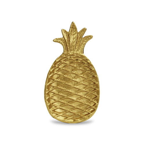 Golden Cast Iron Pineapple Centerpiece Shallow Bowl (401801)
