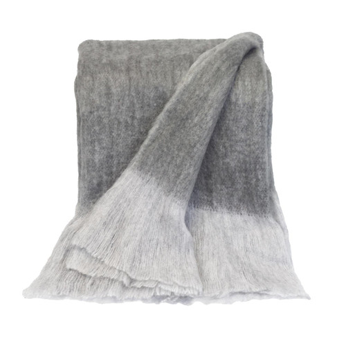 Supreme Soft Suttle Gray Handloomed Throw Blanket (402928)