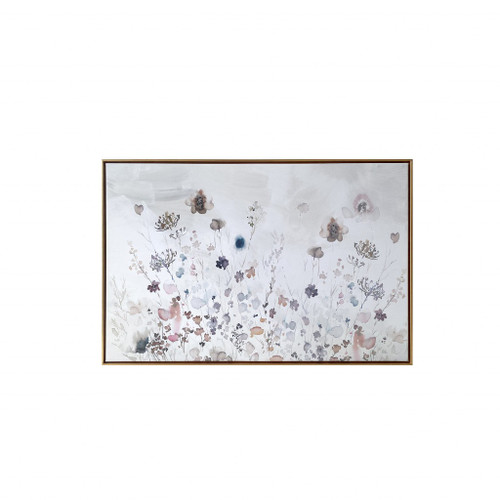 Contemporary Bohohemian Wildflowers Framed Canvas Wall Art (401753)