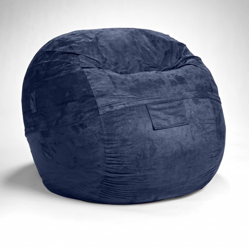 Classic Cozy Royal Blue Bean Bag Chair (415911)