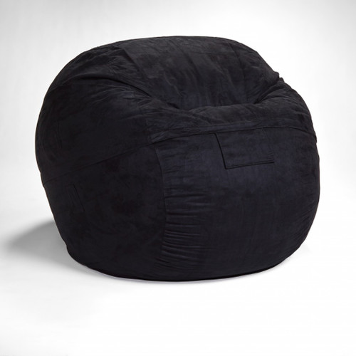 Classic Cozy Black Bean Bag Chair (415913)