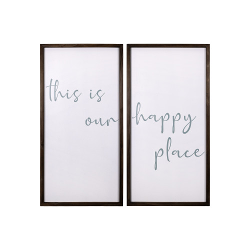 Two Piece This Is Our Happy Place Wall Art (396749)