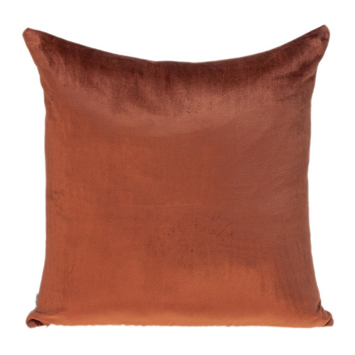 Brown And Pink Dual Solid Color Reversible Throw Pillow (402785)