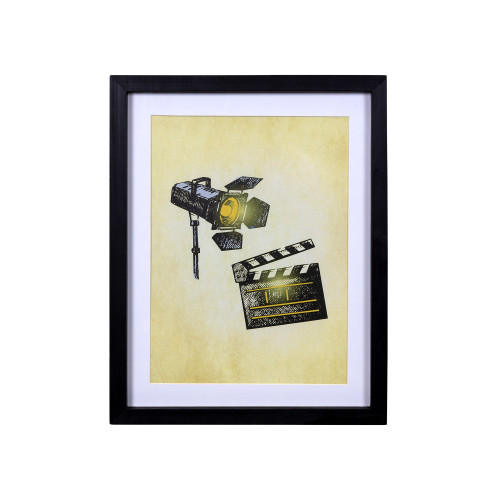 Contemporary Movie Light And Clapperboard Wall Art (396739)