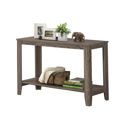 18" X 44" X 28" Dark Taupe, Particle Board, Laminate - Accent Table (333570)