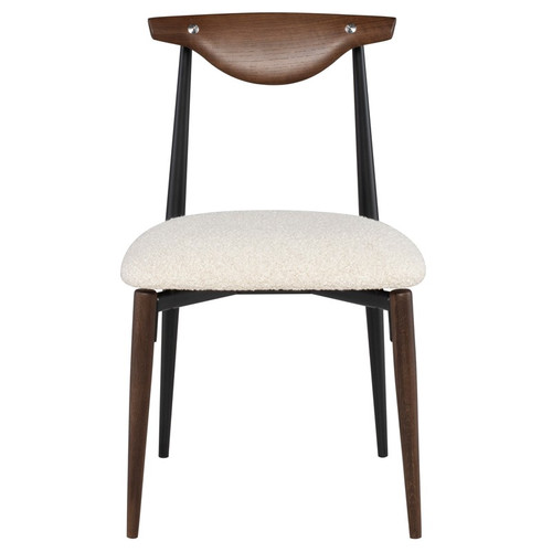 Vicuna Dining Chair - Boucle Beige/Smoked (HGDA721)