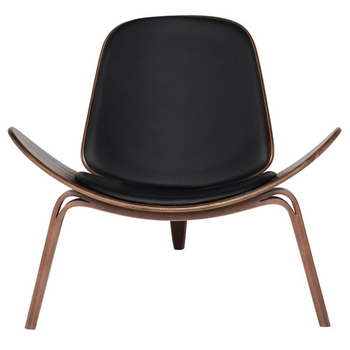 Artemis Occasional Chair - Black/Dark Walnut (HGEM359)