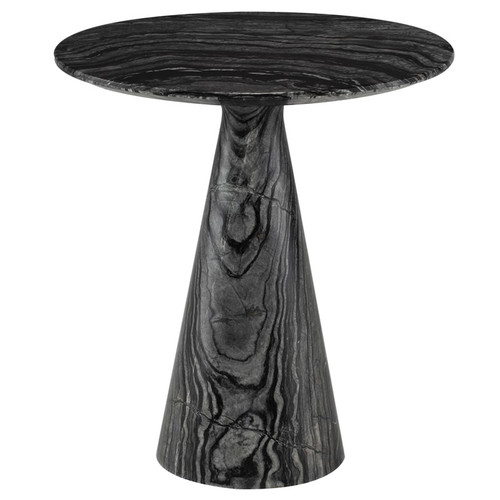 Claudio Side Table - Black Wood Vein (HGMM172)