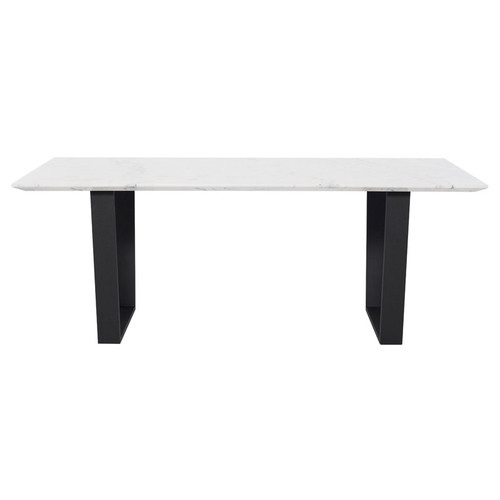 Catrine Dining Table - White/Black (HGNA484)