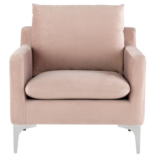 Anders Occasional Chair - Blush/Silver (HGSC439)