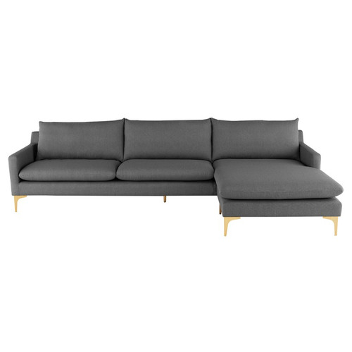 Anders Sectional - Slate Grey/Gold (HGSC483)