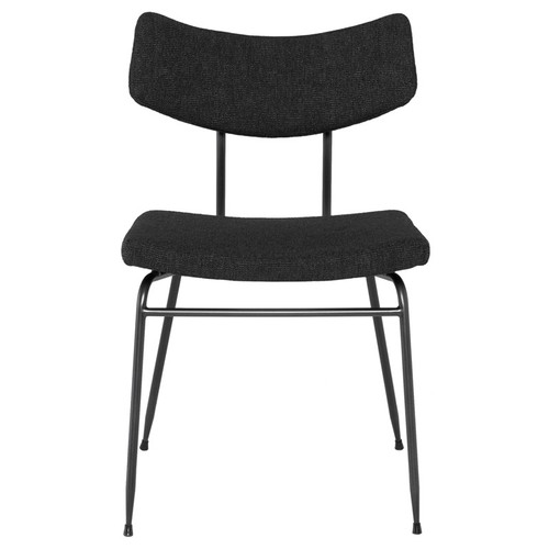 Soli Dining Chair - Activated Charcoal/Black (HGSR806)