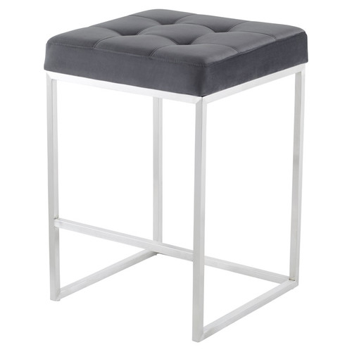 Chi Counter Stool - Tarnished Silver/Silver (HGSX495)