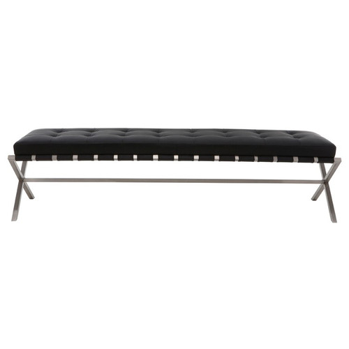 Auguste Bench - Black/Silver (HGTA668)