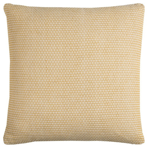 Yellow Ivory Scaled Diamond Pattern Throw Pillow (403239)