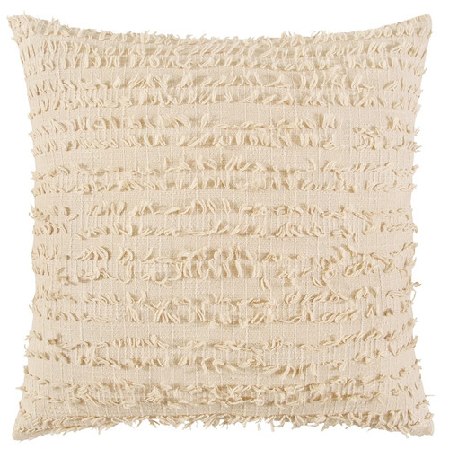 Tan Monochromatic Textured Stripe Throw Pillow (403449)