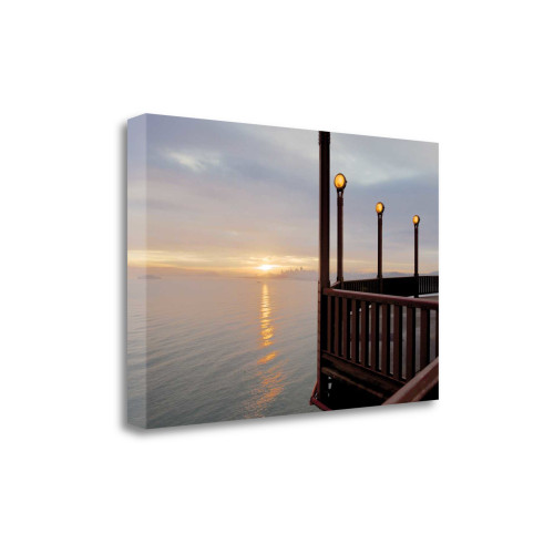 Sunset View On The Balcony 1 Giclee Wrap Canvas Wall Art (439050)