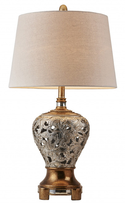 Primo Tall Silver And Gold Table Lamp (468652)