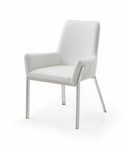 White Faux Leather Dining Chair (472164)