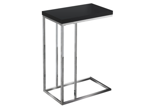 18.25" X 10.25" X 25.25" Black, Particle Board, Metal - Accent Table (332980)