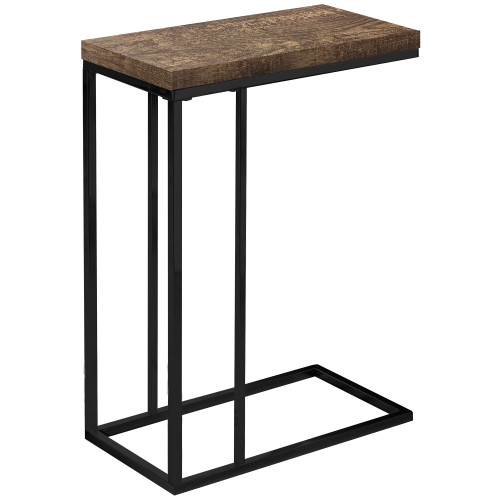 18.25" X 10.25" X 25.25" Brown/Black, Particle Board, Metal - Accent Table (333184)