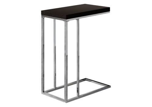 18.25" X 10.25" X 25.25" Cappuccino, Particle Board, Metal - Accent Table (332973)