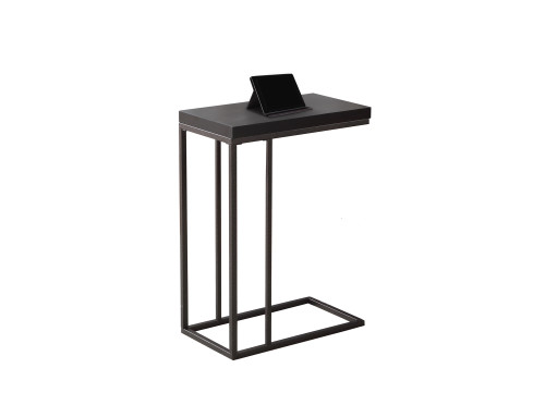 18.25" X 10.25" X 25.25" Cappuccino, Particle Board, Metal - Accent Table (333019)