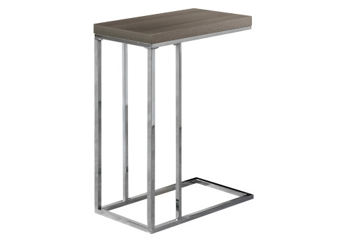18.25" X 10.25" X 25.25" Dark Taupe, Particle Board, Metal - Accent Table (333125)