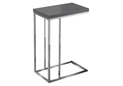 18.25" X 10.25" X 25.25" Grey, Particle Board, Metal - Accent Table (332986)