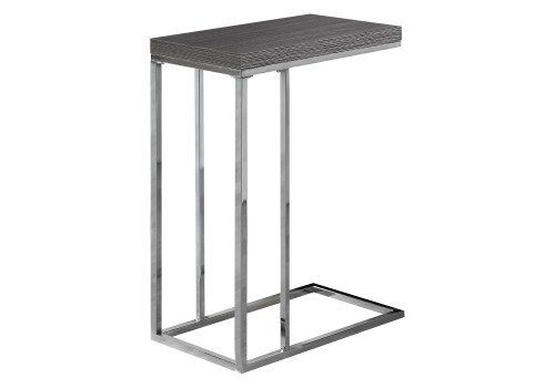 18.25" X 10.25" X 25.25" Grey, Particle Board, Metal - Accent Table (333105)