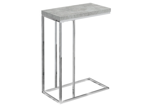 18.25" X 10.25" X 25.25" Grey, Particle Board, Metal - Accent Table (333169)